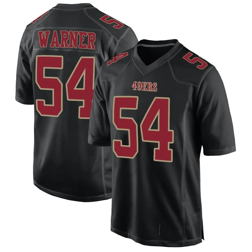 Youth San Francisco 49ers Fred Warner Nike Fashion Game Black Jersey Youth San Francisco 49ers Fred Warner Nike Fashion Game Black Jersey