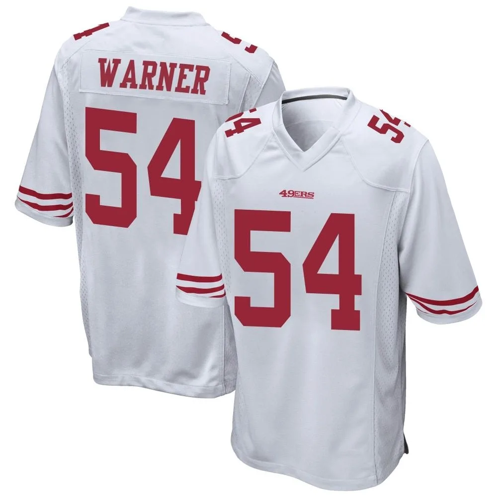 Youth San Francisco 49ers Fred Warner Nike Game White Jersey Youth San Francisco 49ers Fred Warner Nike Game White Jersey