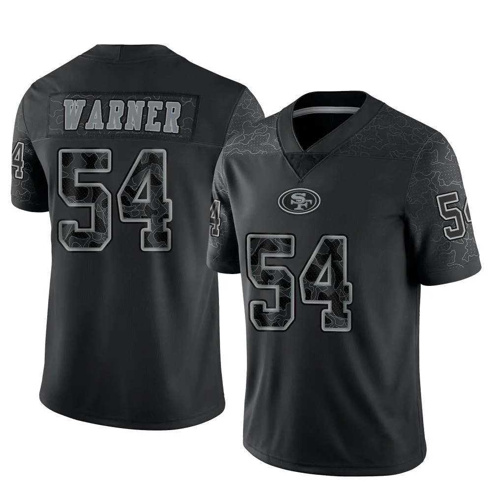 Youth San Francisco 49ers Fred Warner Nike Reflective Limited Black Jersey Youth San Francisco 49ers Fred Warner Nike Reflective Limited Black Jersey