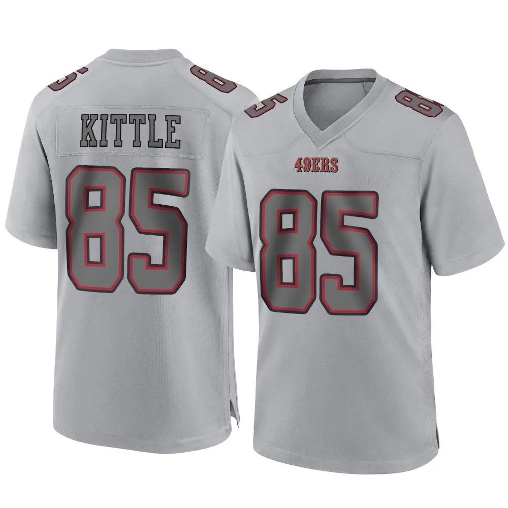 Men's San Francisco 49ers George Kittle Nike Atmosphere Fashion Game Gray Jersey Men's San Francisco 49ers George Kittle Nike Atmosphere Fashion Game Gray Jersey