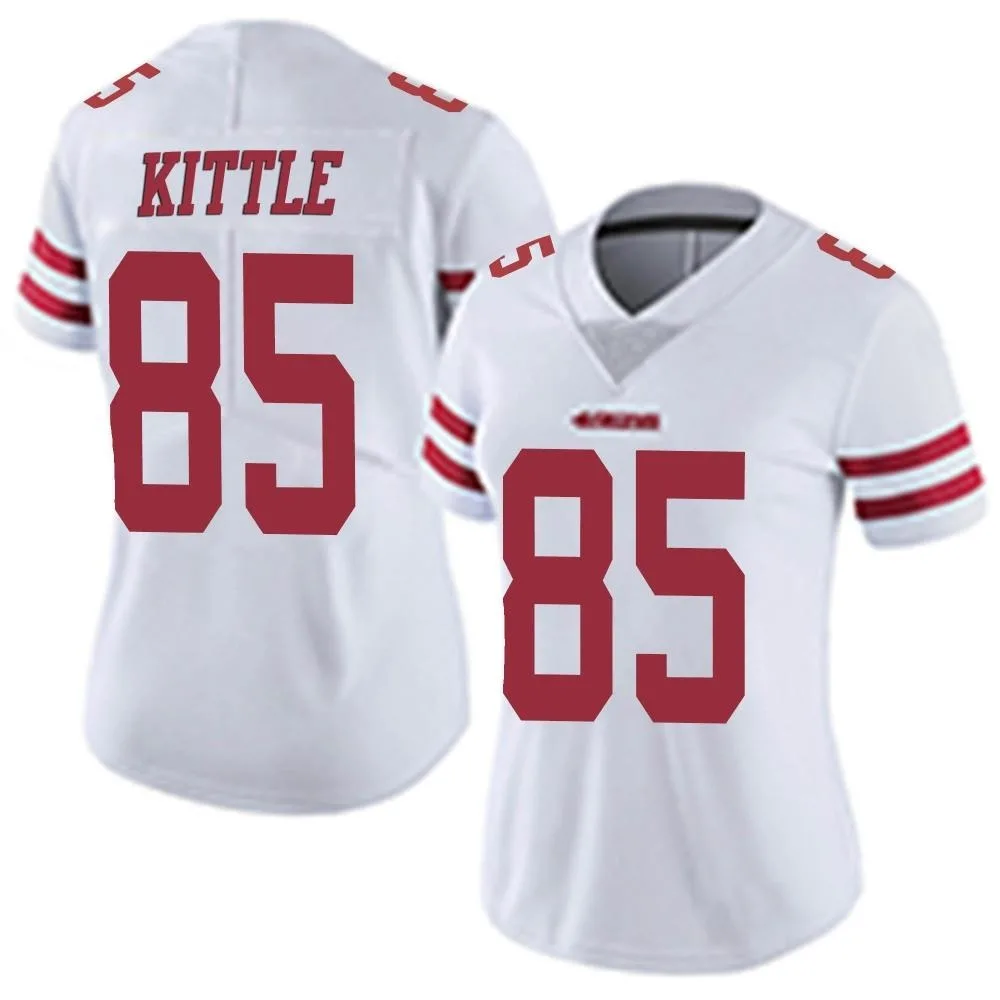 Women's San Francisco 49ers George Kittle Nike Vapor Untouchable Limited White Jersey Women's San Francisco 49ers George Kittle Nike Vapor Untouchable Limited White Jersey