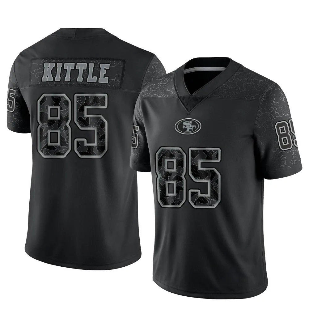 Youth San Francisco 49ers George Kittle Nike Reflective Limited Black Jersey Youth San Francisco 49ers George Kittle Nike Reflective Limited Black Jersey