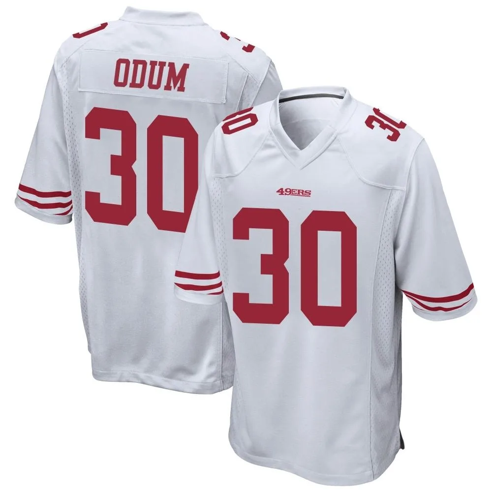 Men's San Francisco 49ers George Odum Nike Game White Jersey Men's San Francisco 49ers George Odum Nike Game White Jersey