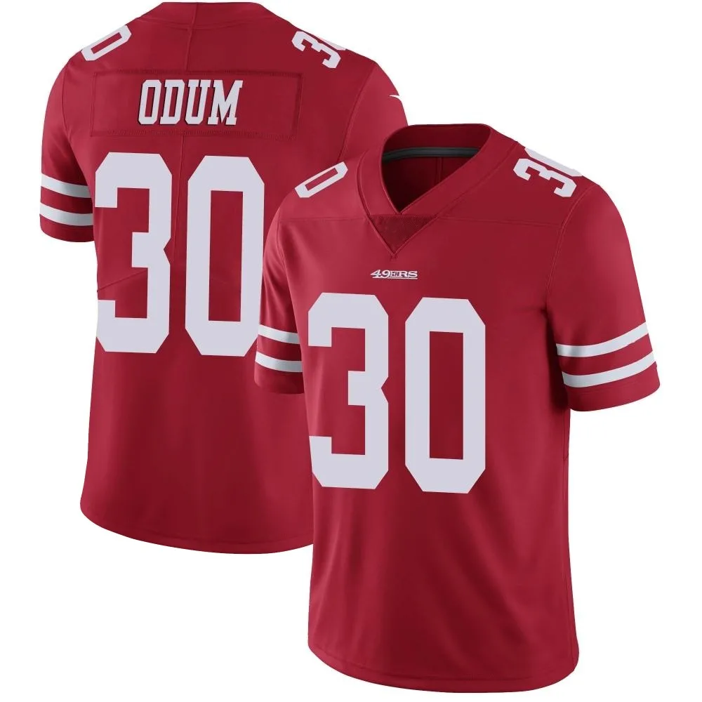 Men's San Francisco 49ers George Odum Nike Team Color Vapor Untouchable Limited Red Jersey Men's San Francisco 49ers George Odum Nike Team Color Vapor Untouchable Limited Red Jersey