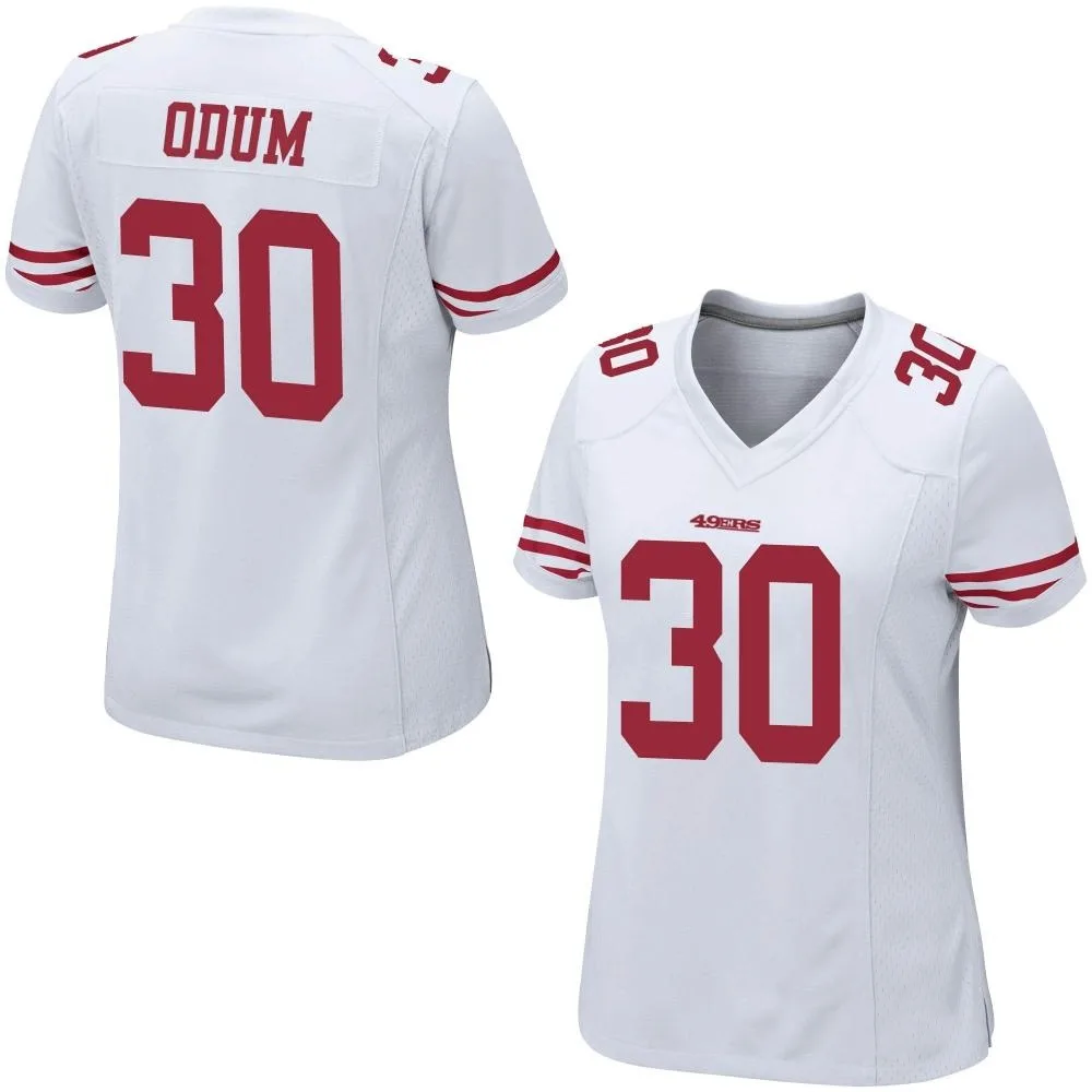 Women's San Francisco 49ers George Odum Nike Game White Jersey Women's San Francisco 49ers George Odum Nike Game White Jersey