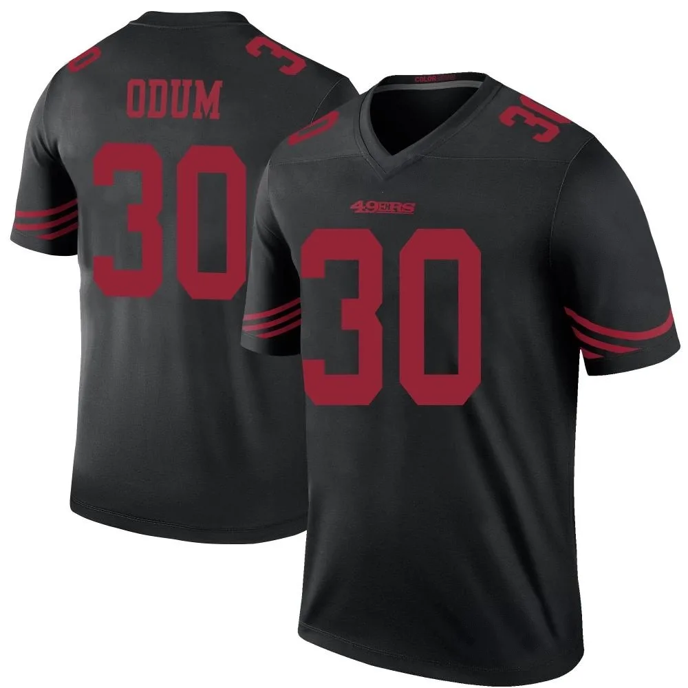 Youth San Francisco 49ers George Odum Nike Color Rush Legend Black Jersey Youth San Francisco 49ers George Odum Nike Color Rush Legend Black Jersey