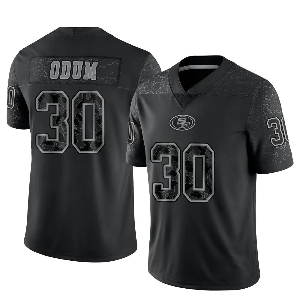 Youth San Francisco 49ers George Odum Nike Reflective Limited Black Jersey Youth San Francisco 49ers George Odum Nike Reflective Limited Black Jersey