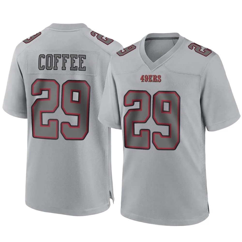Men's San Francisco 49ers Glen Coffee Nike Atmosphere Fashion Game Gray Jersey Men's San Francisco 49ers Glen Coffee Nike Atmosphere Fashion Game Gray Jersey