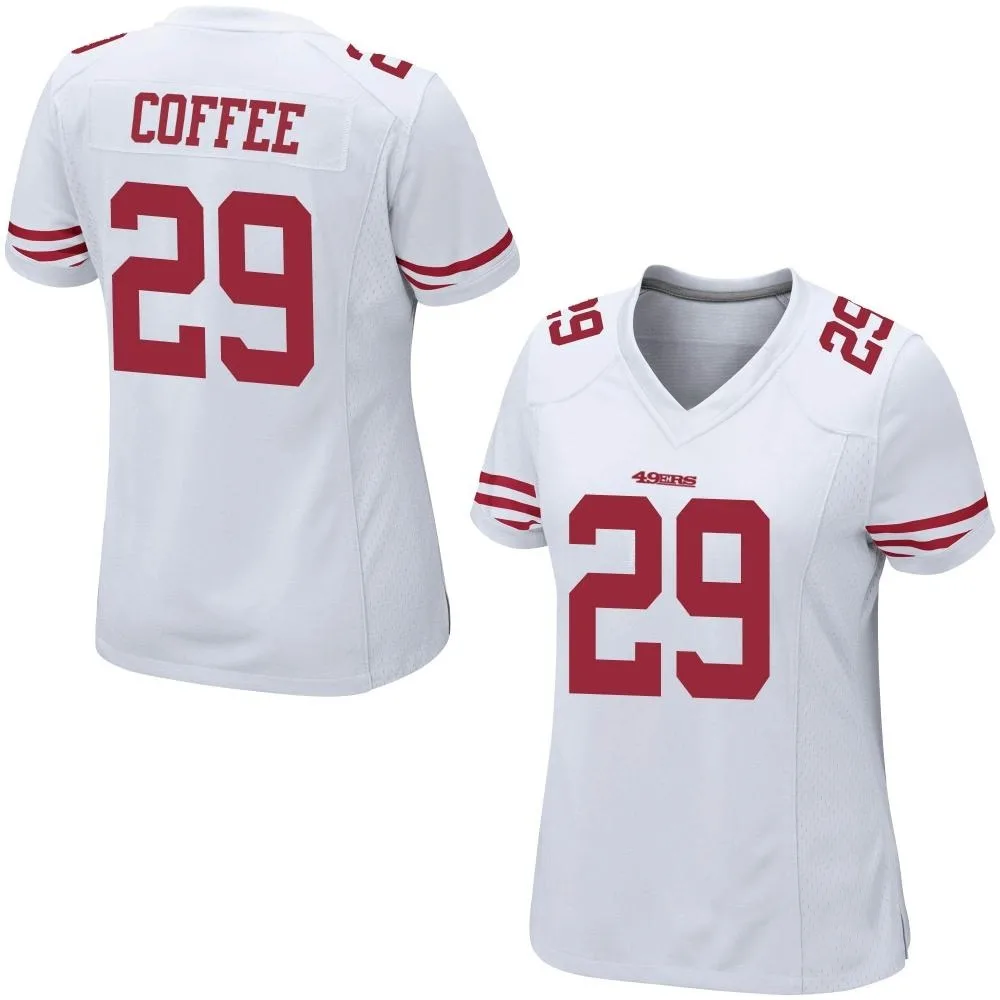 Women's San Francisco 49ers Glen Coffee Nike Game White Jersey Women's San Francisco 49ers Glen Coffee Nike Game White Jersey