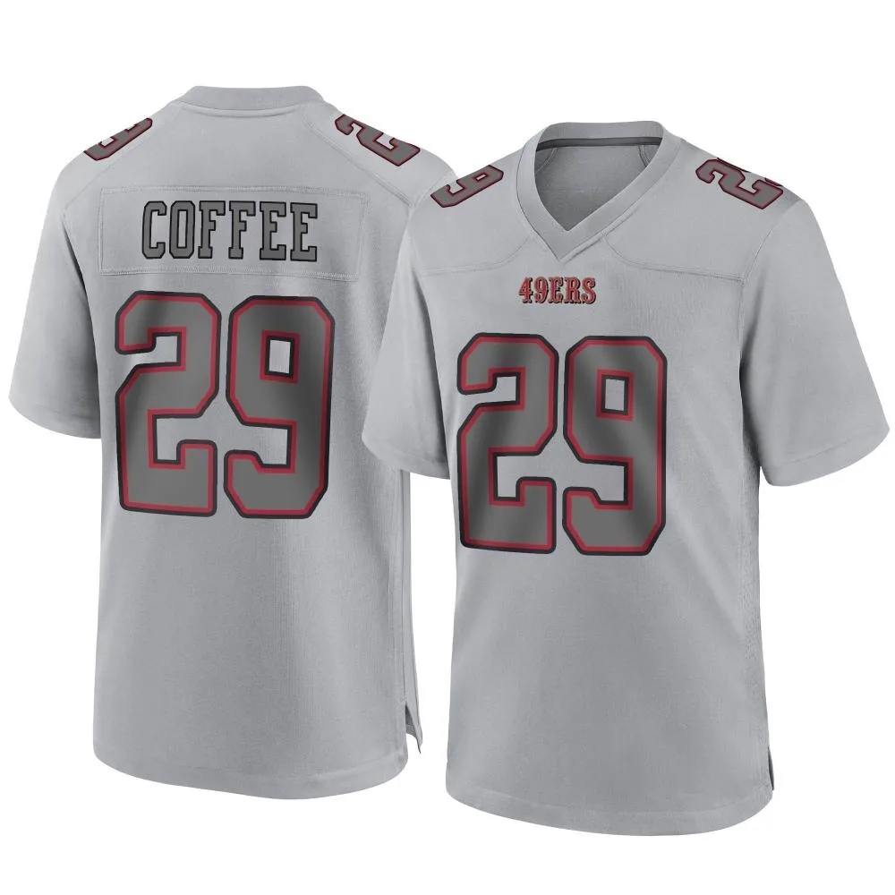 Youth San Francisco 49ers Glen Coffee Nike Atmosphere Fashion Game Gray Jersey Youth San Francisco 49ers Glen Coffee Nike Atmosphere Fashion Game Gray Jersey