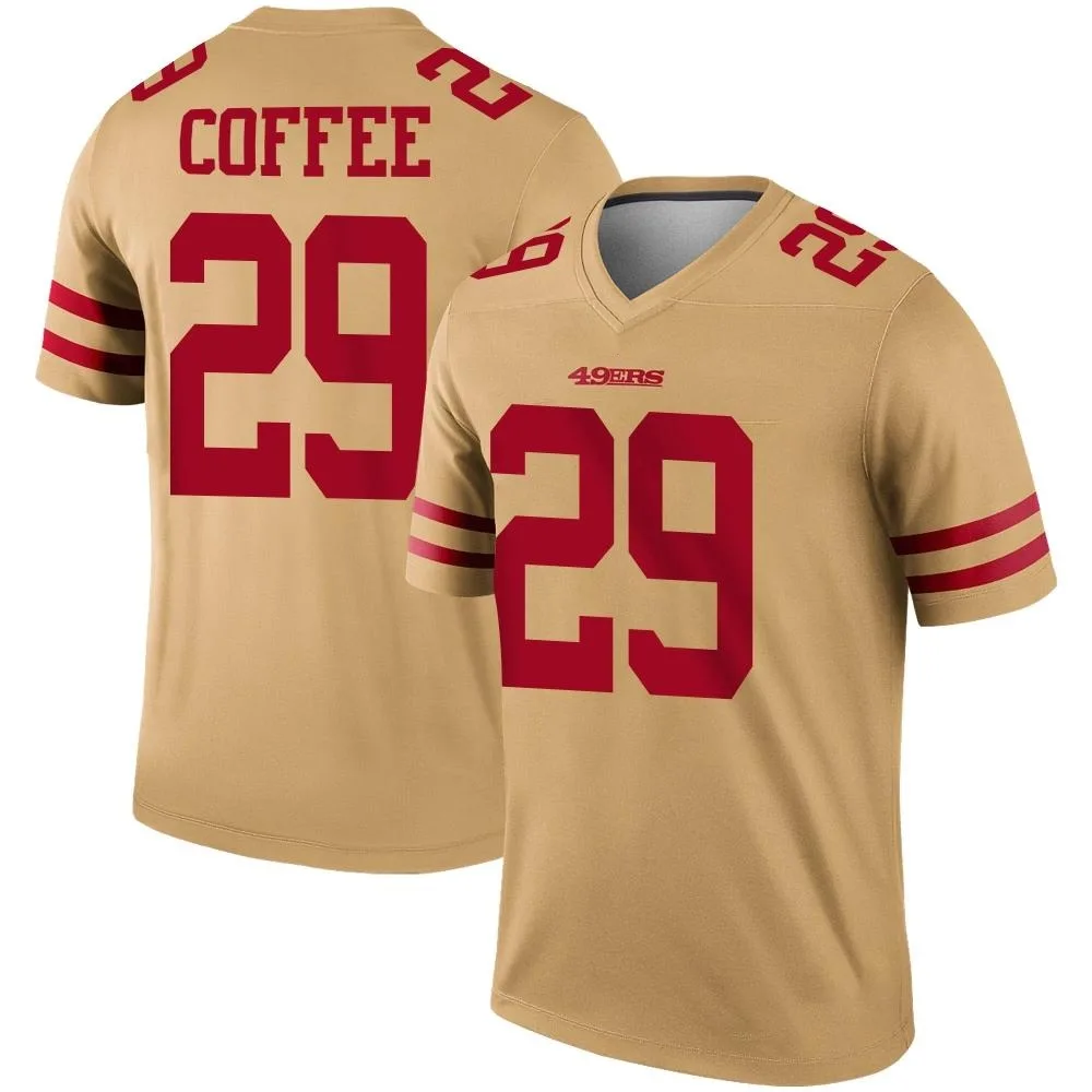 Youth San Francisco 49ers Glen Coffee Nike Inverted Legend Gold Jersey Youth San Francisco 49ers Glen Coffee Nike Inverted Legend Gold Jersey