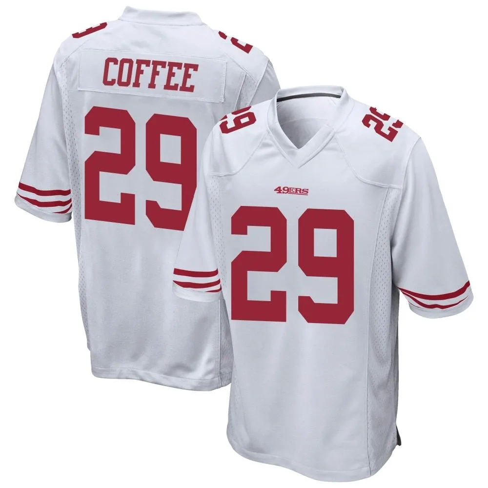 Youth San Francisco 49ers Glen Coffee Nike Game White Jersey Youth San Francisco 49ers Glen Coffee Nike Game White Jersey