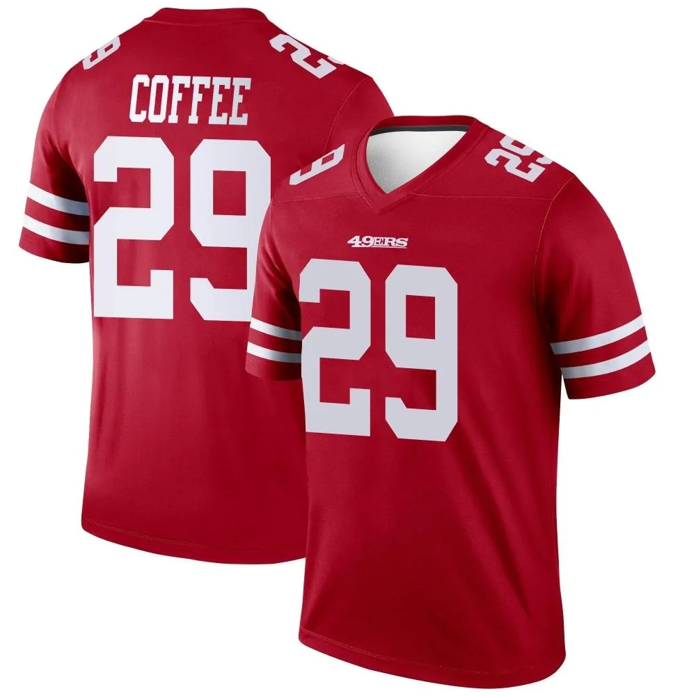 Youth San Francisco 49ers Glen Coffee Nike Legend Scarlet Jersey Youth San Francisco 49ers Glen Coffee Nike Legend Scarlet Jersey