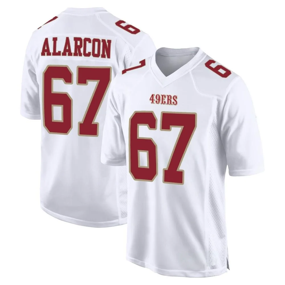 Men's San Francisco 49ers Isaac Alarcon Nike Fashion Game White Jersey Men's San Francisco 49ers Isaac Alarcon Nike Fashion Game White Jersey