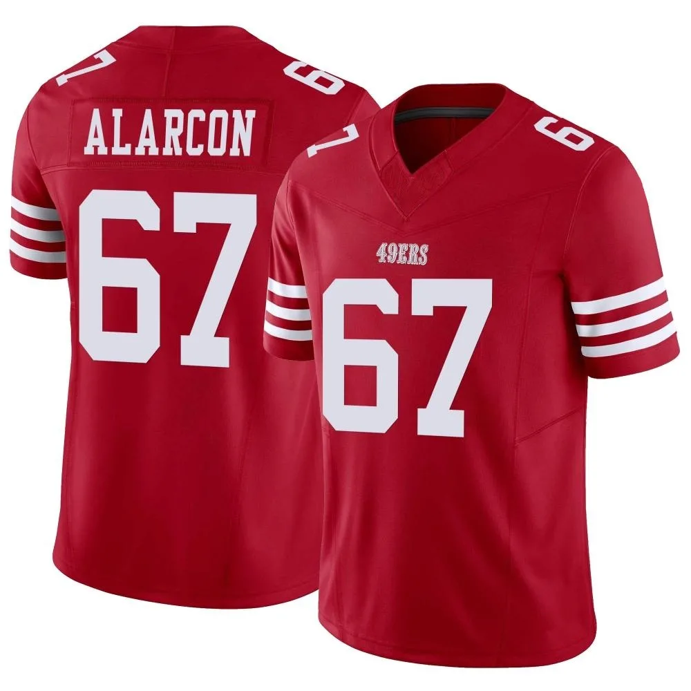 Men's San Francisco 49ers Isaac Alarcon Nike Vapor F.U.S.E. Limited Scarlet Jersey Men's San Francisco 49ers Isaac Alarcon Nike Vapor F.U.S.E. Limited Scarlet Jersey