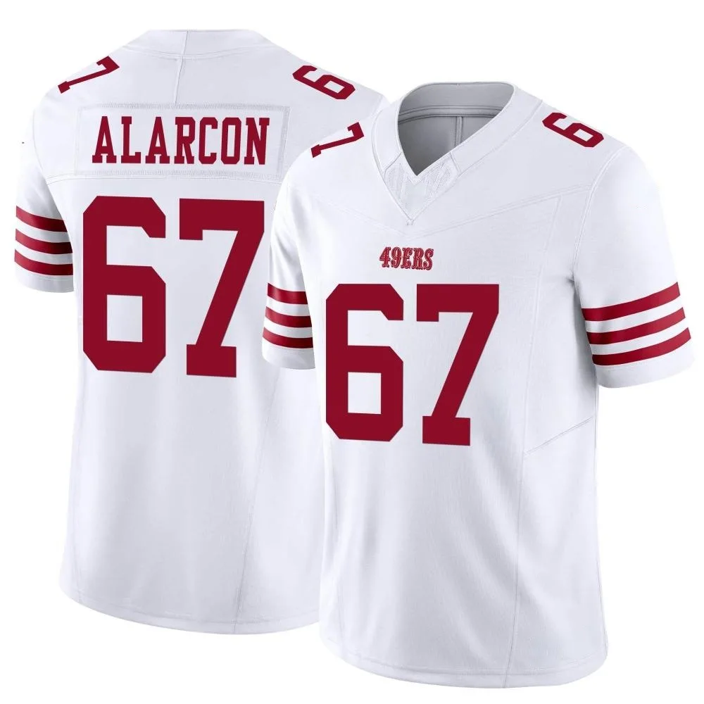 Men's San Francisco 49ers Isaac Alarcon Nike Vapor F.U.S.E. Limited White Jersey Men's San Francisco 49ers Isaac Alarcon Nike Vapor F.U.S.E. Limited White Jersey