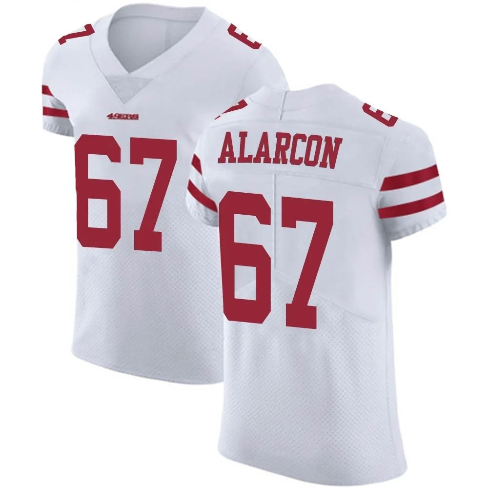 Men's San Francisco 49ers Isaac Alarcon Nike Vapor Untouchable Elite White Jersey Men's San Francisco 49ers Isaac Alarcon Nike Vapor Untouchable Elite White Jersey