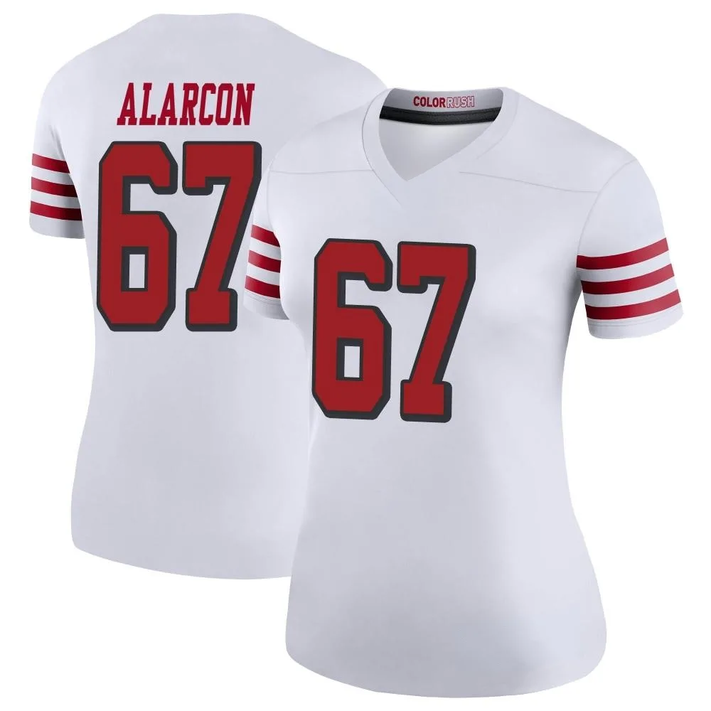 Women's San Francisco 49ers Isaac Alarcon Nike Color Rush Legend White Jersey Women's San Francisco 49ers Isaac Alarcon Nike Color Rush Legend White Jersey