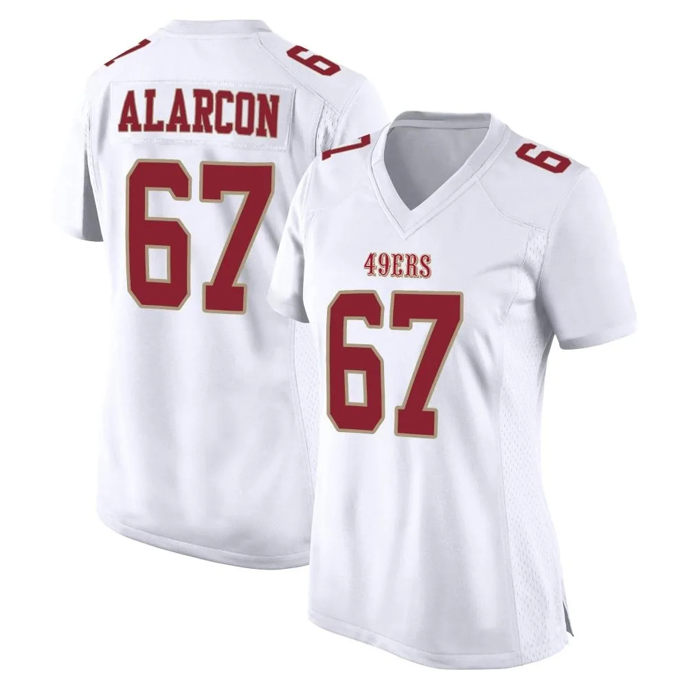 Women's San Francisco 49ers Isaac Alarcon Nike Fashion Game White Jersey Women's San Francisco 49ers Isaac Alarcon Nike Fashion Game White Jersey