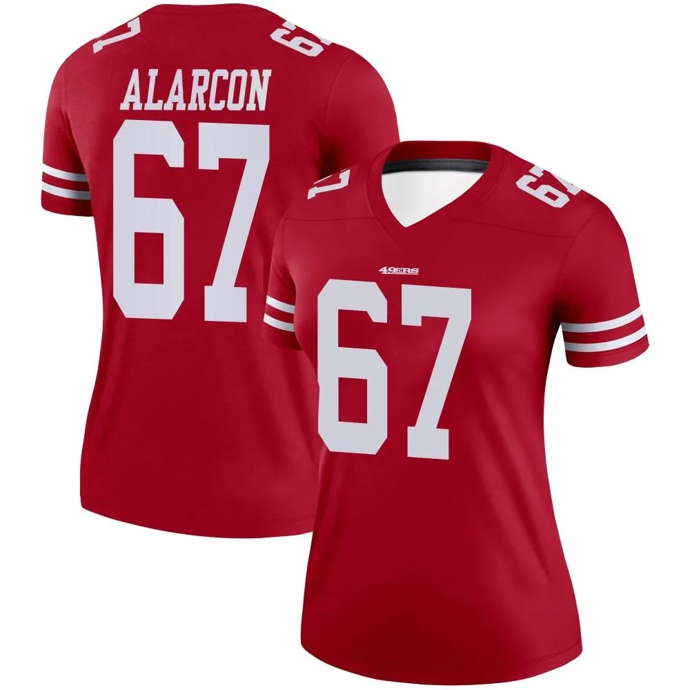 Women's San Francisco 49ers Isaac Alarcon Nike Legend Scarlet Jersey Women's San Francisco 49ers Isaac Alarcon Nike Legend Scarlet Jersey