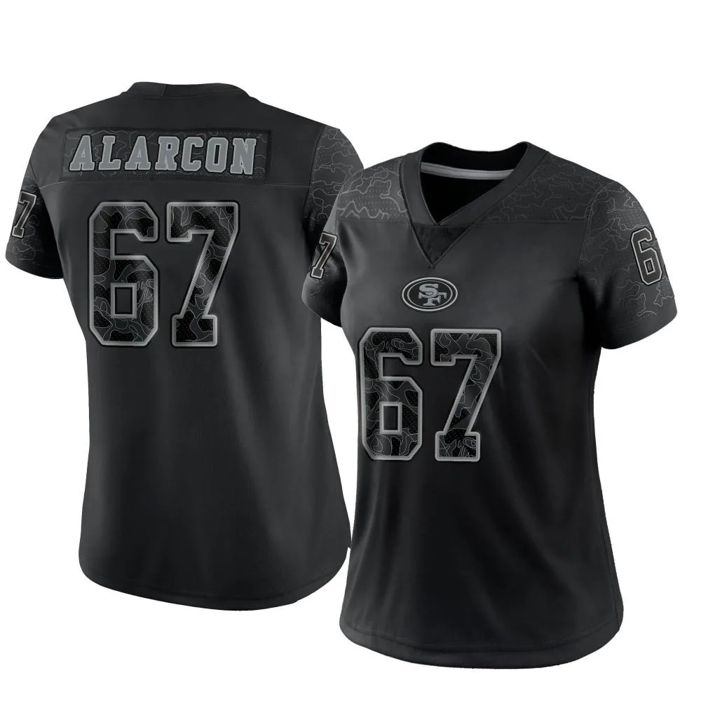 Women's San Francisco 49ers Isaac Alarcon Nike Reflective Limited Black Jersey Women's San Francisco 49ers Isaac Alarcon Nike Reflective Limited Black Jersey