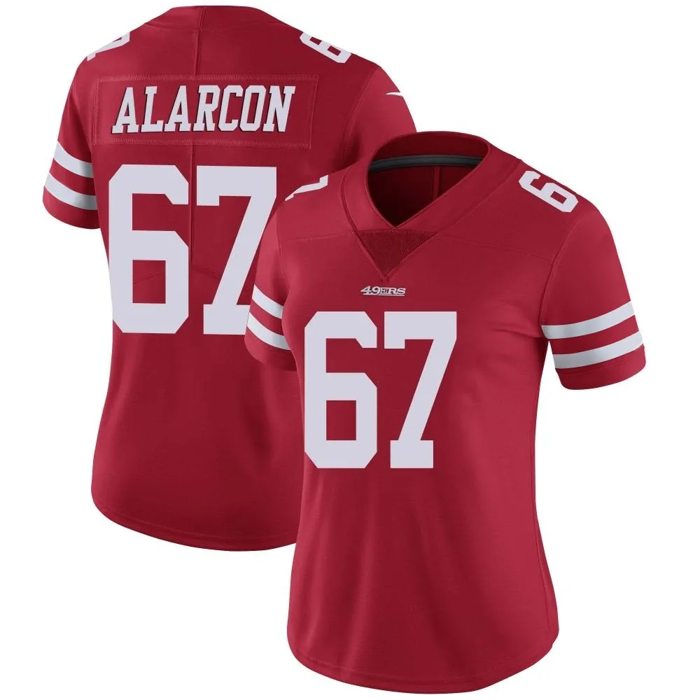 Women's San Francisco 49ers Isaac Alarcon Nike Team Color Vapor Untouchable Limited Red Jersey Women's San Francisco 49ers Isaac Alarcon Nike Team Color Vapor Untouchable Limited Red Jersey