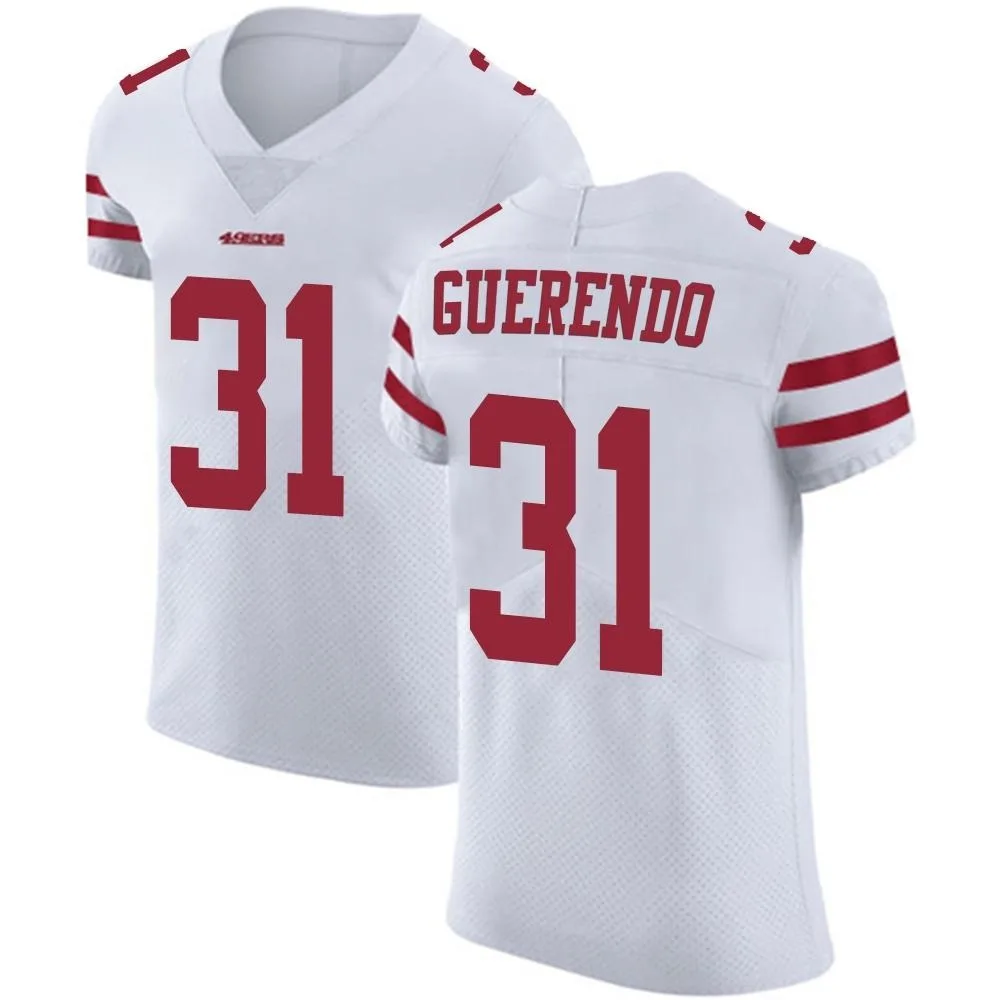 Men's San Francisco 49ers Isaac Guerendo Nike Vapor Untouchable Elite White Jersey Men's San Francisco 49ers Isaac Guerendo Nike Vapor Untouchable Elite White Jersey