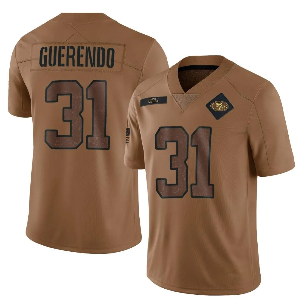 Youth San Francisco 49ers Isaac Guerendo Nike 2023 Salute To Service Limited Brown Jersey Youth San Francisco 49ers Isaac Guerendo Nike 2023 Salute To Service Limited Brown Jersey
