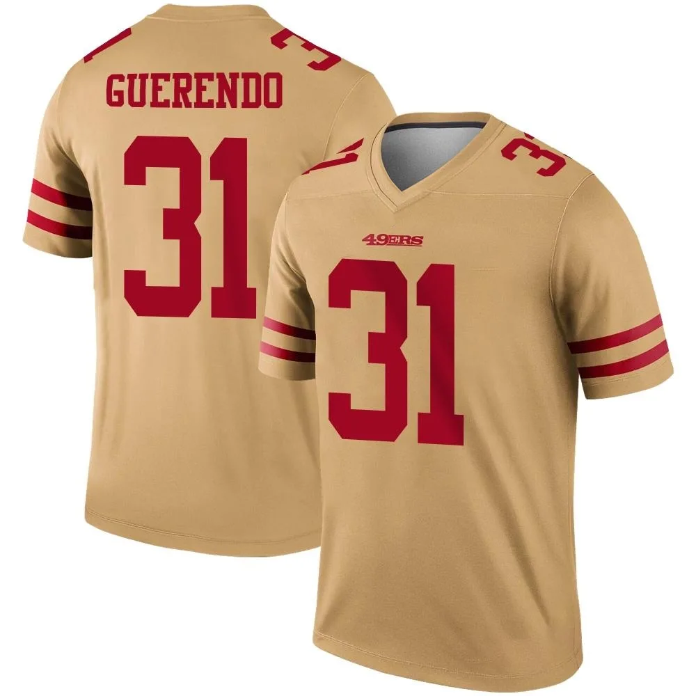 Youth San Francisco 49ers Isaac Guerendo Nike Inverted Legend Gold Jersey Youth San Francisco 49ers Isaac Guerendo Nike Inverted Legend Gold Jersey