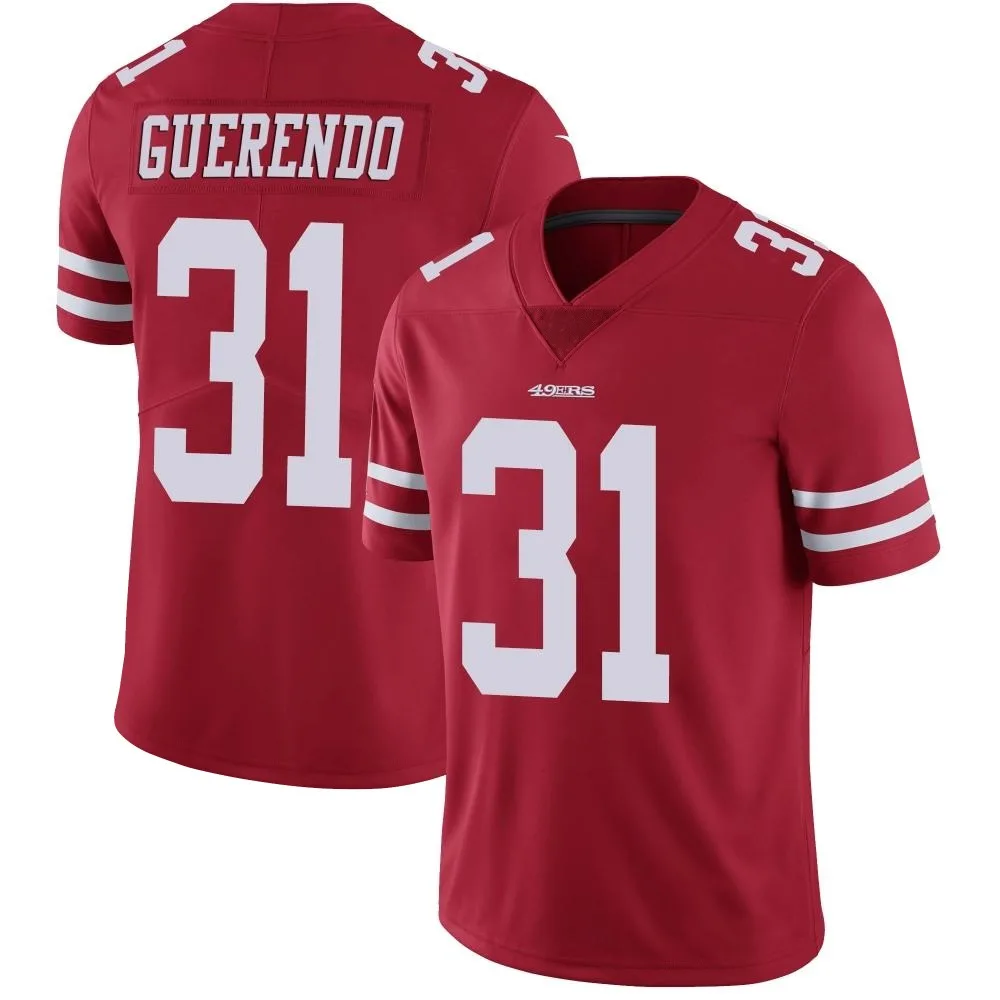 Youth San Francisco 49ers Isaac Guerendo Nike Team Color Vapor Untouchable Limited Red Jersey Youth San Francisco 49ers Isaac Guerendo Nike Team Color Vapor Untouchable Limited Red Jersey