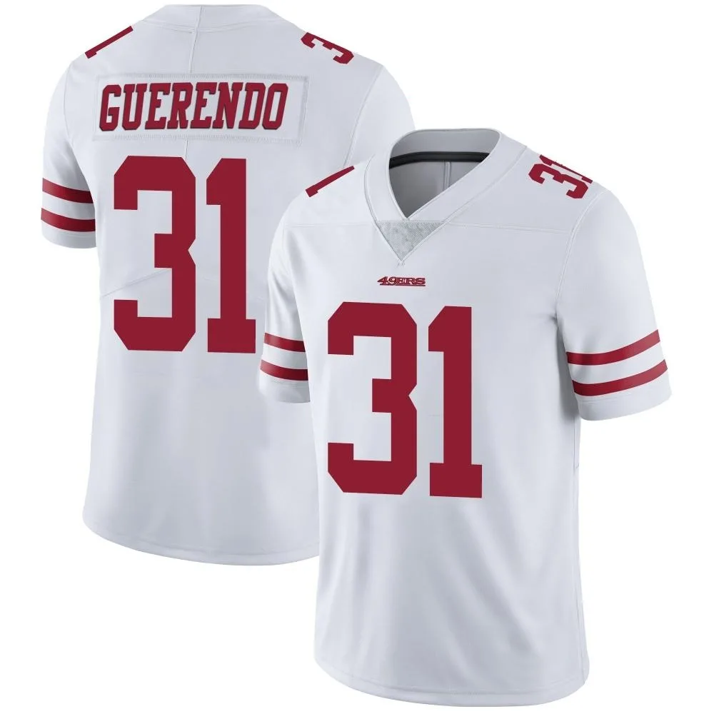 Youth San Francisco 49ers Isaac Guerendo Nike Vapor Untouchable Limited White Jersey Youth San Francisco 49ers Isaac Guerendo Nike Vapor Untouchable Limited White Jersey