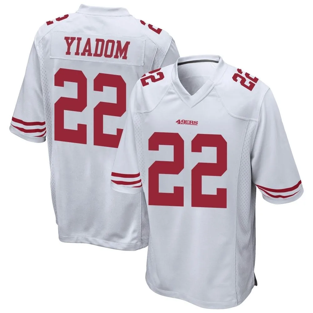Men's San Francisco 49ers Isaac Yiadom Nike Game White Jersey Men's San Francisco 49ers Isaac Yiadom Nike Game White Jersey