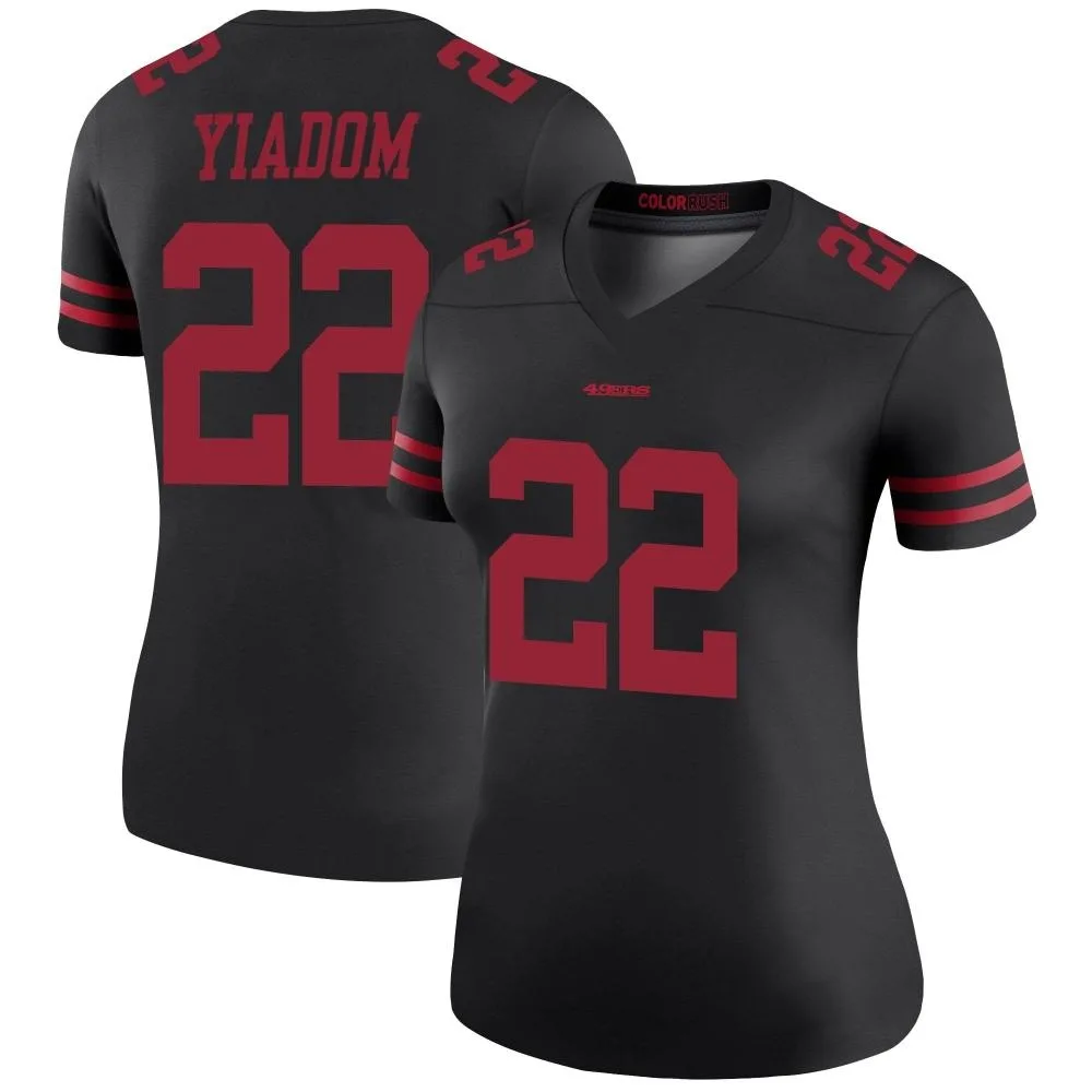 Women's San Francisco 49ers Isaac Yiadom Nike Color Rush Legend Black Jersey Women's San Francisco 49ers Isaac Yiadom Nike Color Rush Legend Black Jersey