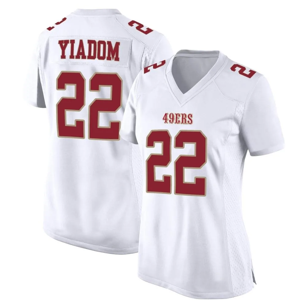 Women's San Francisco 49ers Isaac Yiadom Nike Fashion Game White Jersey Women's San Francisco 49ers Isaac Yiadom Nike Fashion Game White Jersey