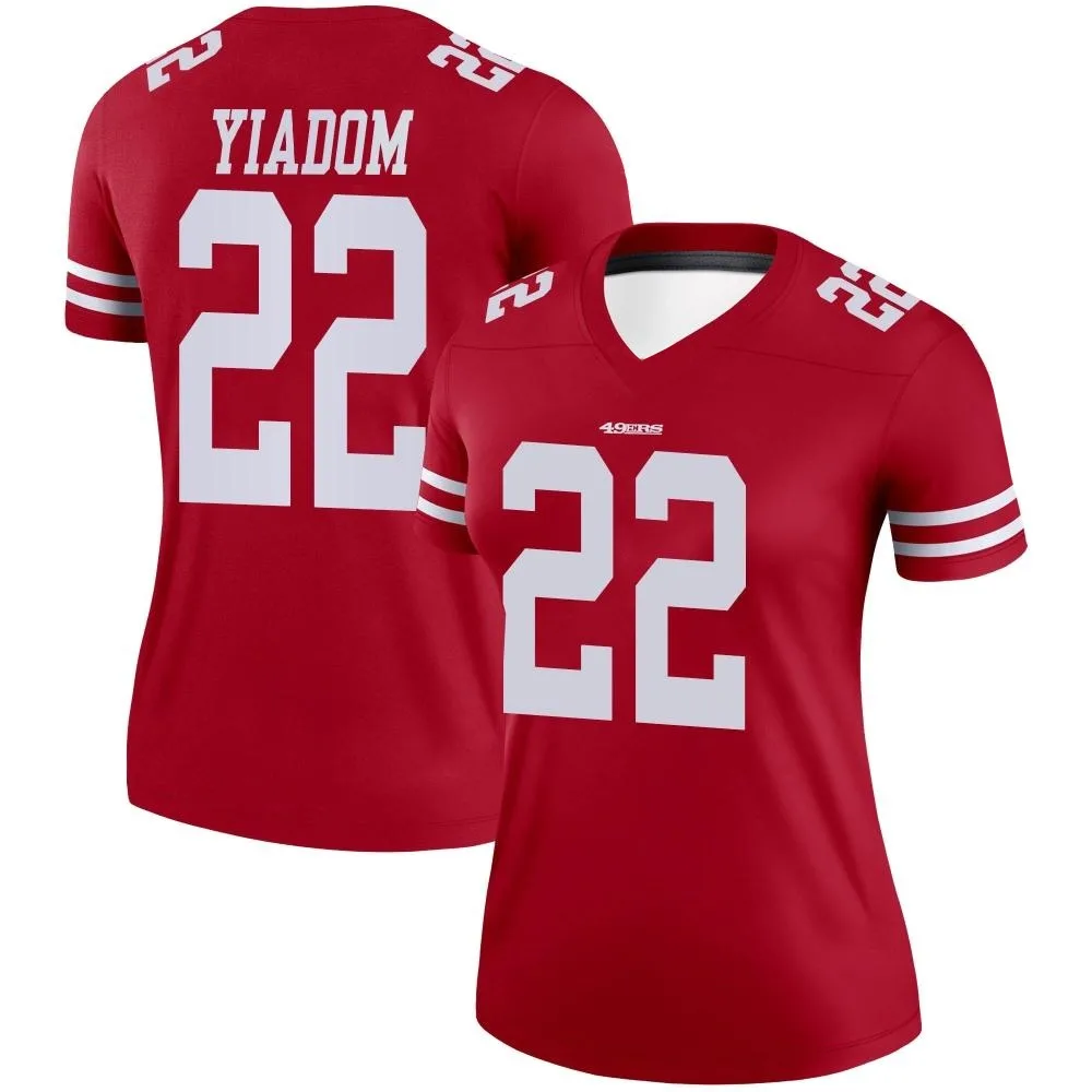 Women's San Francisco 49ers Isaac Yiadom Nike Legend Scarlet Jersey Women's San Francisco 49ers Isaac Yiadom Nike Legend Scarlet Jersey