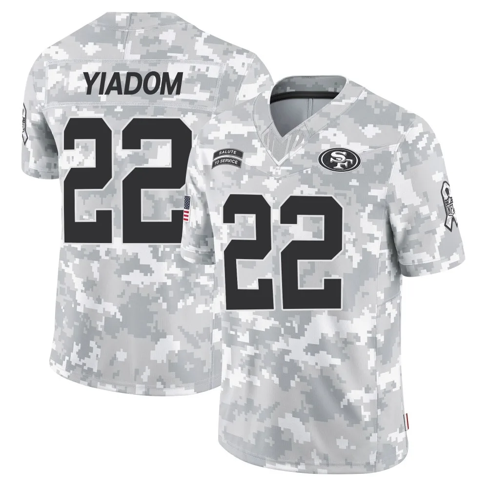 Youth San Francisco 49ers Isaac Yiadom Nike 2024 Salute To Service Limited Arctic Camo Jersey Youth San Francisco 49ers Isaac Yiadom Nike 2024 Salute To Service Limited Arctic Camo Jersey