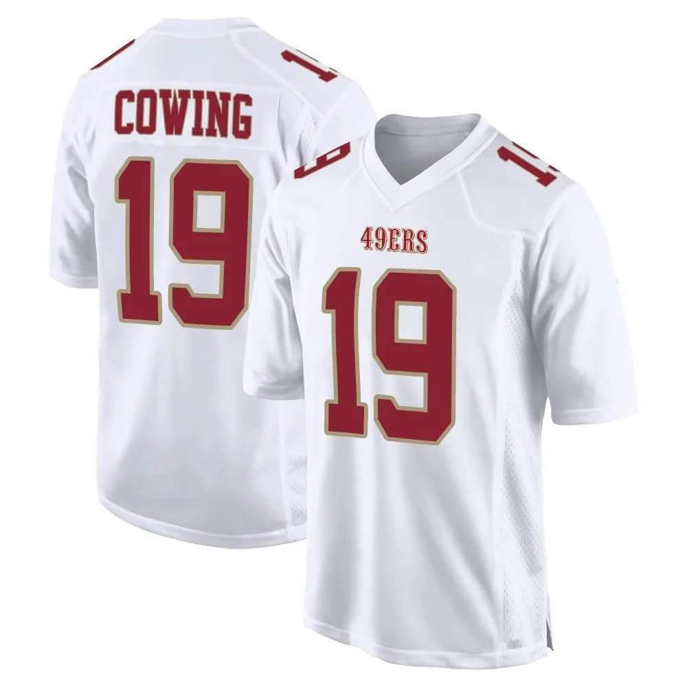 Men's San Francisco 49ers Jacob Cowing Nike Fashion Game White Jersey Men's San Francisco 49ers Jacob Cowing Nike Fashion Game White Jersey