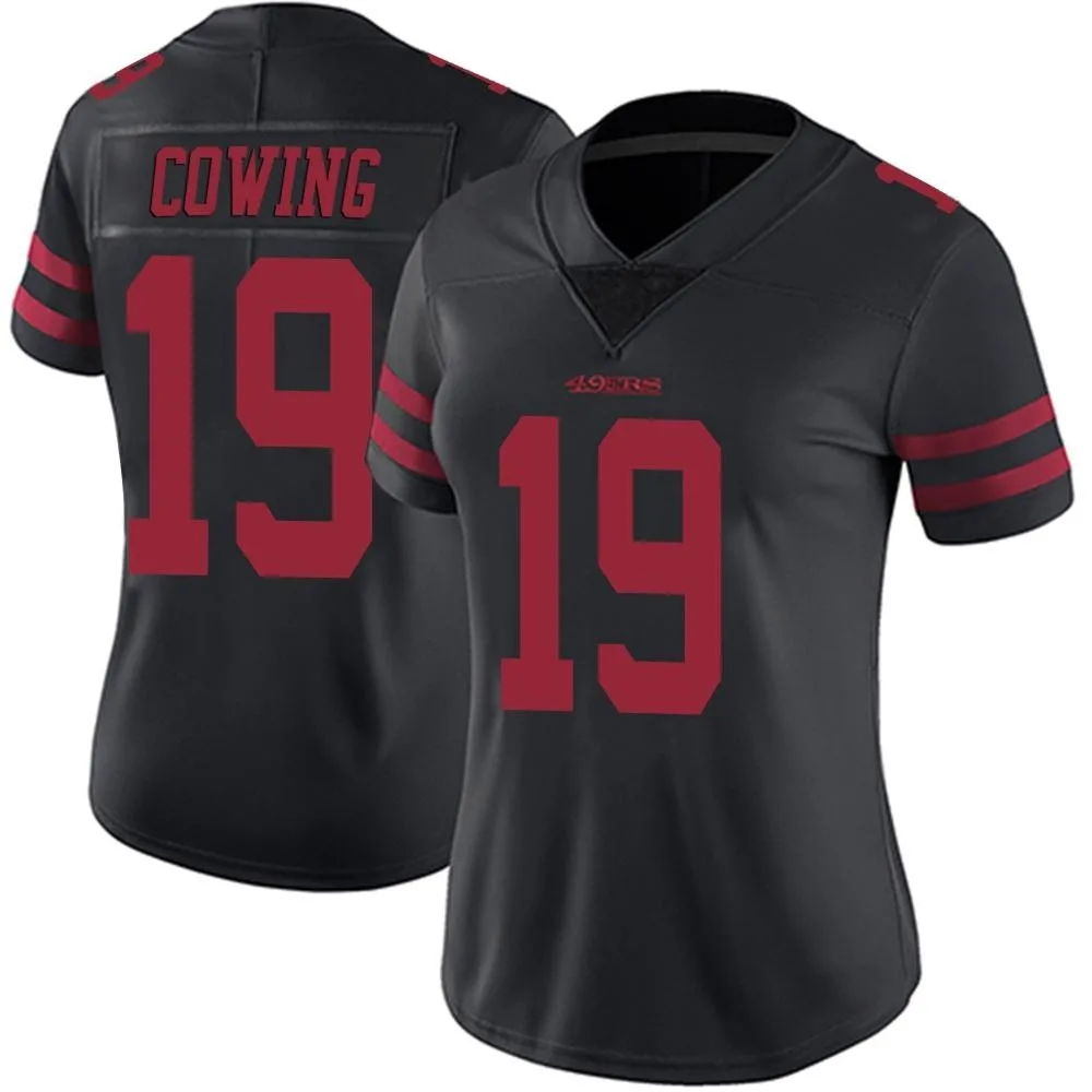 Women's San Francisco 49ers Jacob Cowing Nike Alternate Vapor Untouchable Limited Black Jersey Women's San Francisco 49ers Jacob Cowing Nike Alternate Vapor Untouchable Limited Black Jersey