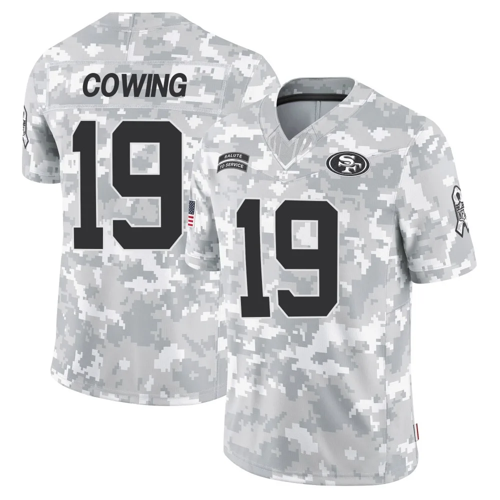 Youth San Francisco 49ers Jacob Cowing Nike 2024 Salute To Service Limited Arctic Camo Jersey Youth San Francisco 49ers Jacob Cowing Nike 2024 Salute To Service Limited Arctic Camo Jersey
