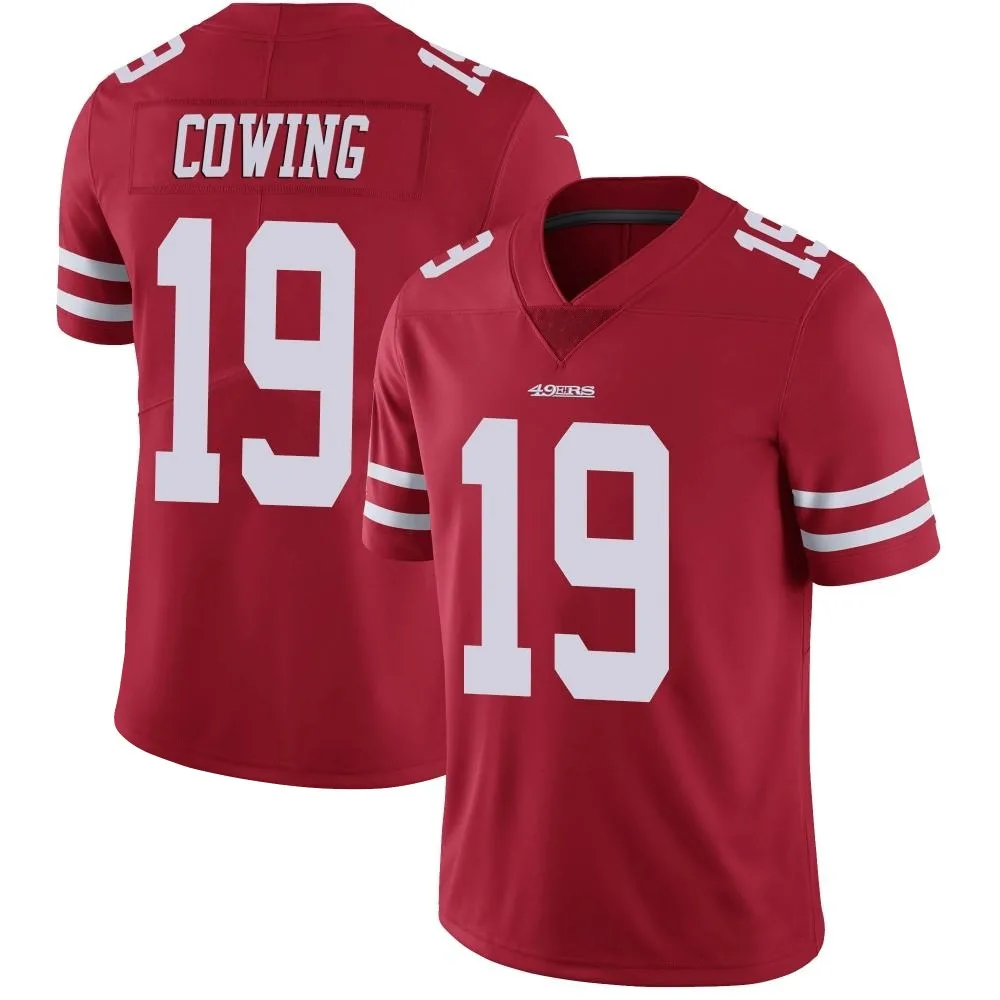 Youth San Francisco 49ers Jacob Cowing Nike Team Color Vapor Untouchable Limited Red Jersey Youth San Francisco 49ers Jacob Cowing Nike Team Color Vapor Untouchable Limited Red Jersey