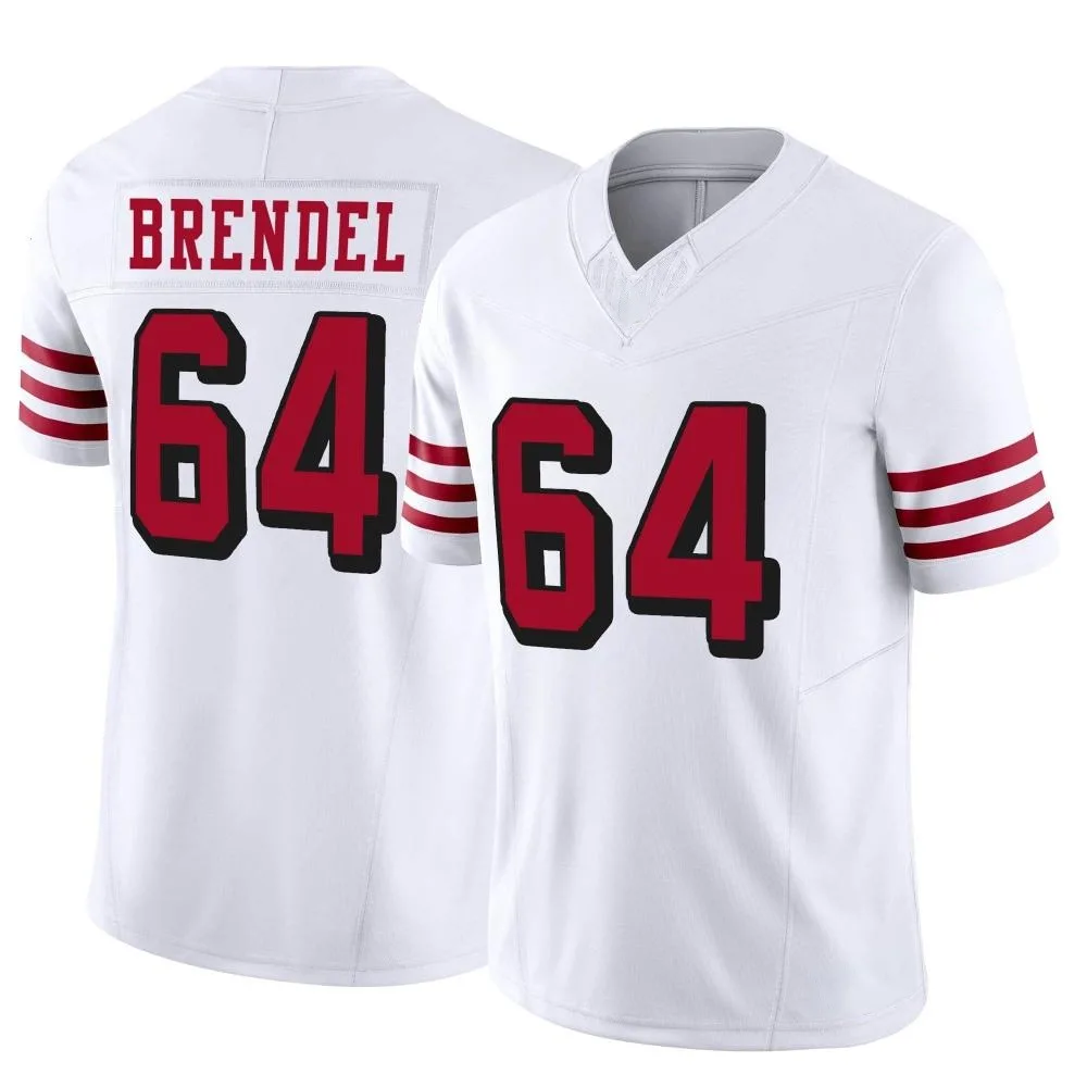 Youth San Francisco 49ers Jake Brendel Nike Alternate Vapor F.U.S.E. Limited White Jersey Youth San Francisco 49ers Jake Brendel Nike Alternate Vapor F.U.S.E. Limited White Jersey