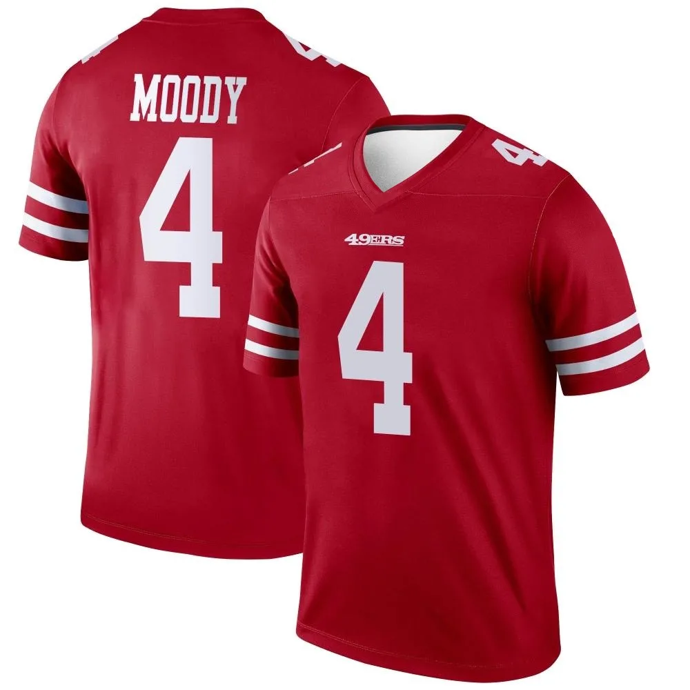 Men's San Francisco 49ers Jake Moody Nike Legend Scarlet Jersey Men's San Francisco 49ers Jake Moody Nike Legend Scarlet Jersey
