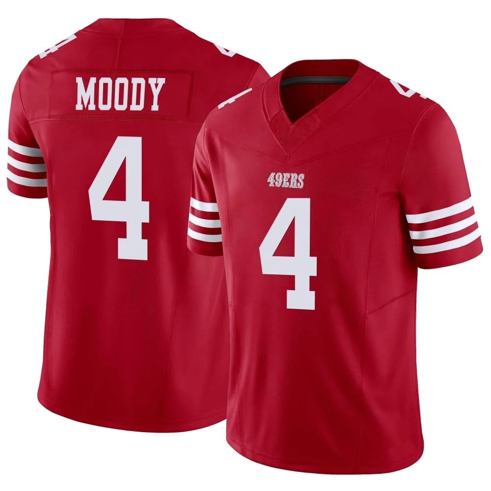 Men's San Francisco 49ers Jake Moody Nike Vapor F.U.S.E. Limited Scarlet Jersey Men's San Francisco 49ers Jake Moody Nike Vapor F.U.S.E. Limited Scarlet Jersey