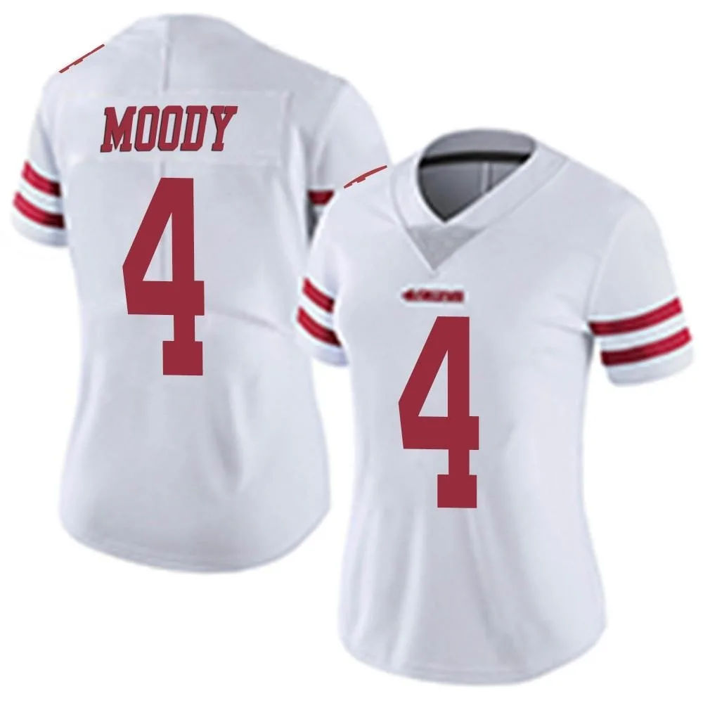Women's San Francisco 49ers Jake Moody Nike Vapor Untouchable Limited White Jersey Women's San Francisco 49ers Jake Moody Nike Vapor Untouchable Limited White Jersey