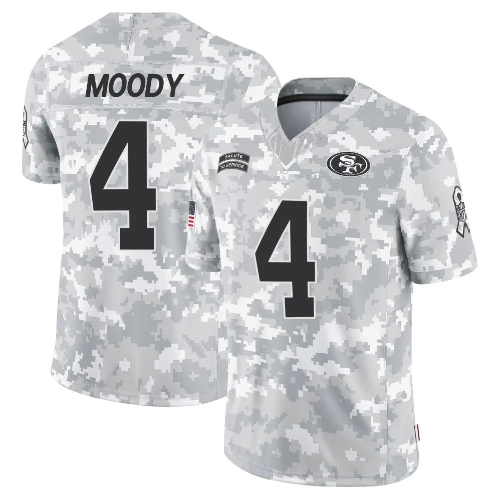 Youth San Francisco 49ers Jake Moody Nike 2024 Salute To Service Limited Arctic Camo Jersey Youth San Francisco 49ers Jake Moody Nike 2024 Salute To Service Limited Arctic Camo Jersey