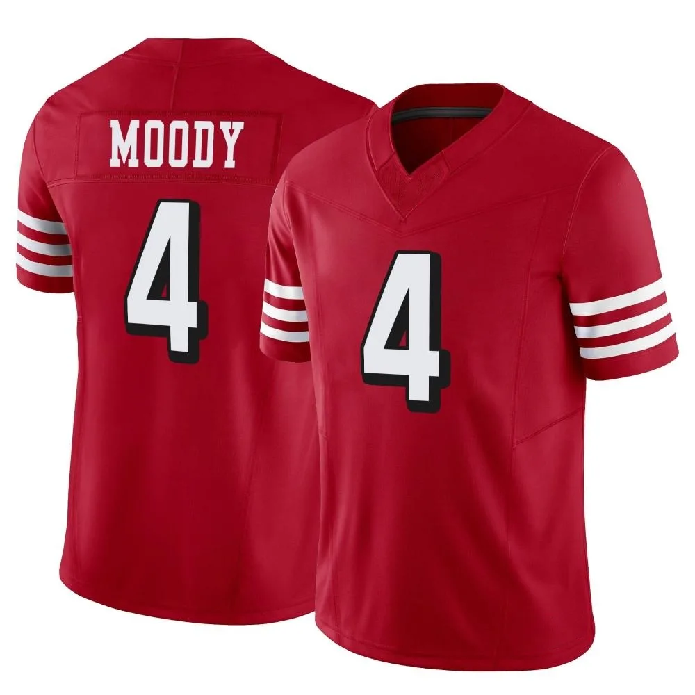 Youth San Francisco 49ers Jake Moody Nike Alternate Vapor F.U.S.E. Limited Scarlet Jersey Youth San Francisco 49ers Jake Moody Nike Alternate Vapor F.U.S.E. Limited Scarlet Jersey