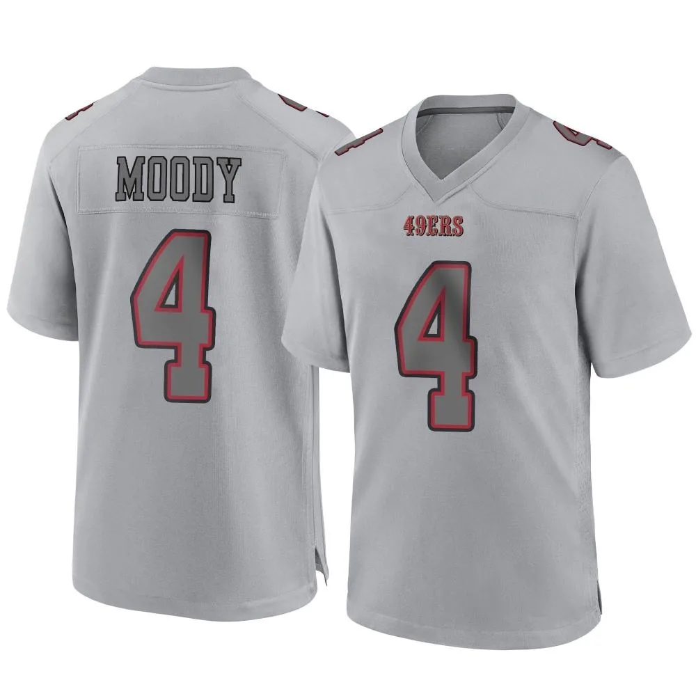 Youth San Francisco 49ers Jake Moody Nike Atmosphere Fashion Game Gray Jersey Youth San Francisco 49ers Jake Moody Nike Atmosphere Fashion Game Gray Jersey