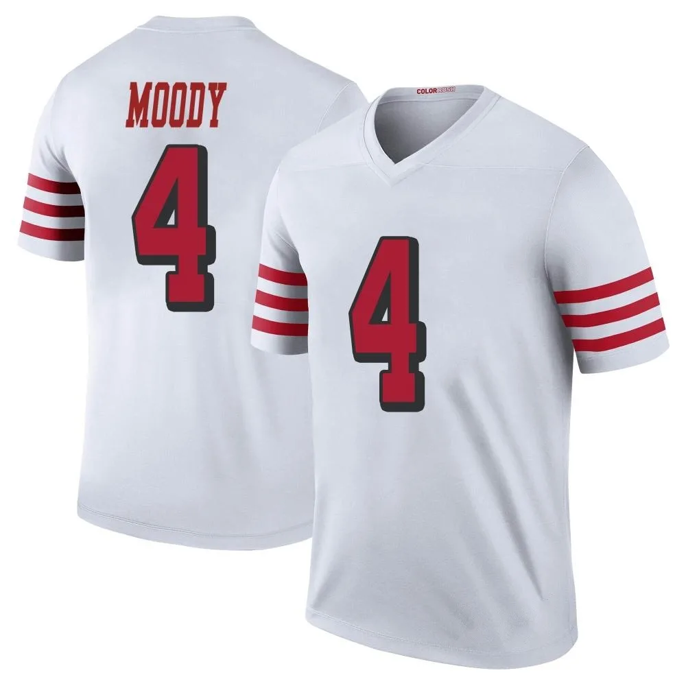 Youth San Francisco 49ers Jake Moody Nike Color Rush Legend White Jersey Youth San Francisco 49ers Jake Moody Nike Color Rush Legend White Jersey