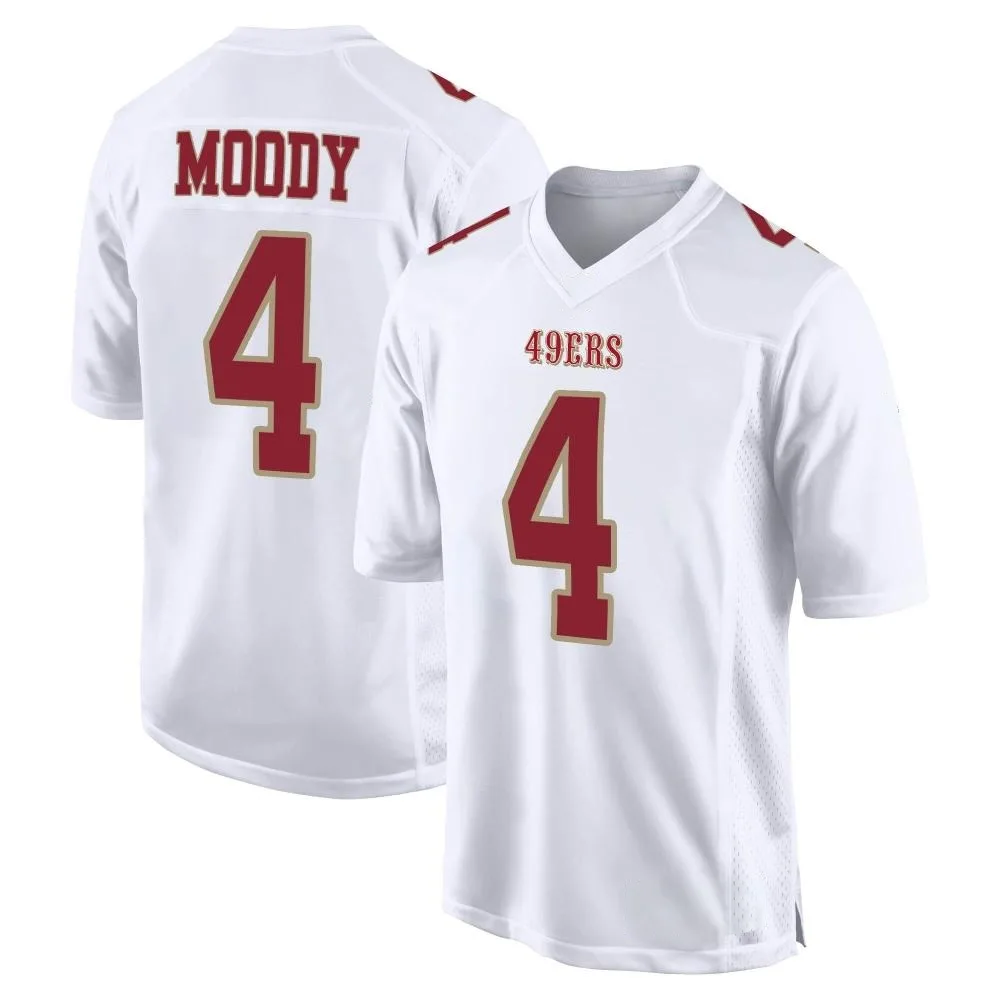 Youth San Francisco 49ers Jake Moody Nike Fashion Game White Jersey Youth San Francisco 49ers Jake Moody Nike Fashion Game White Jersey