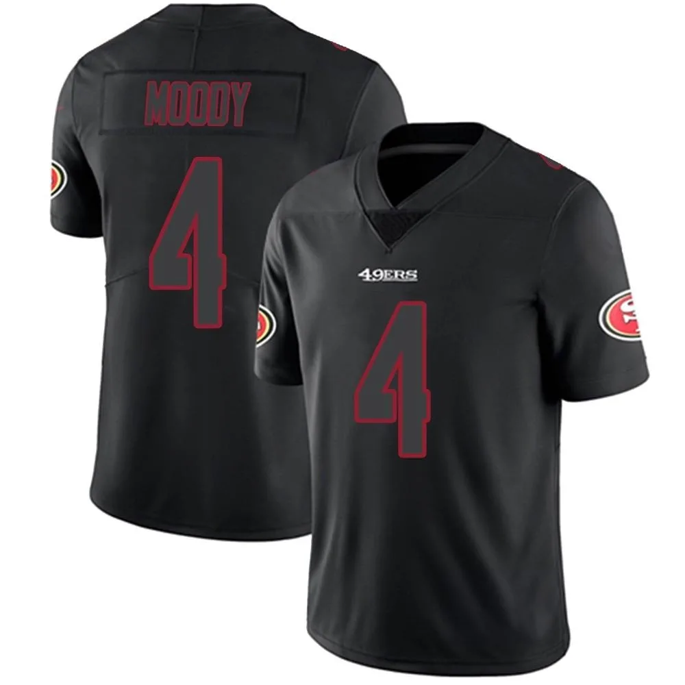 Youth San Francisco 49ers Jake Moody Nike Limited Black Impact Jersey Youth San Francisco 49ers Jake Moody Nike Limited Black Impact Jersey